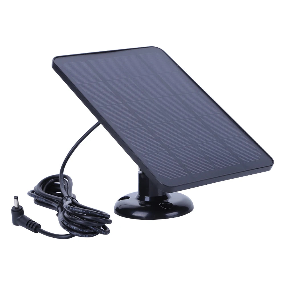 Panneau solaire compact avec câble et connecteur, idéal pour chargeurs portables et gadgets high-tech