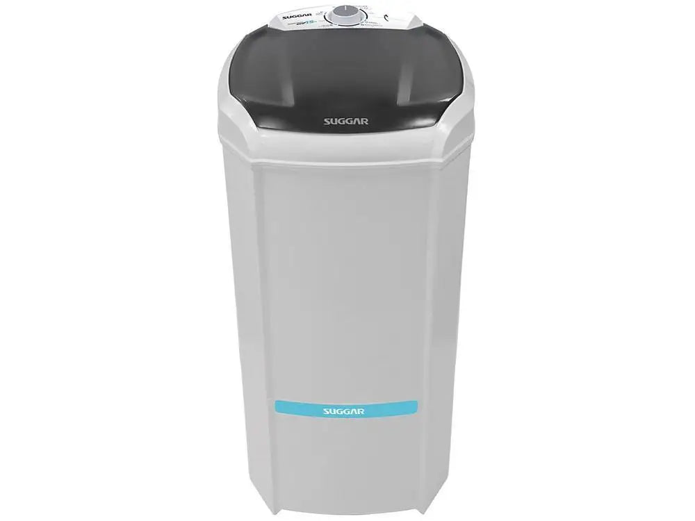 Lave-linge compact SUGGAR blanc et gris, idéal pour petits espaces, design moderne et pratique