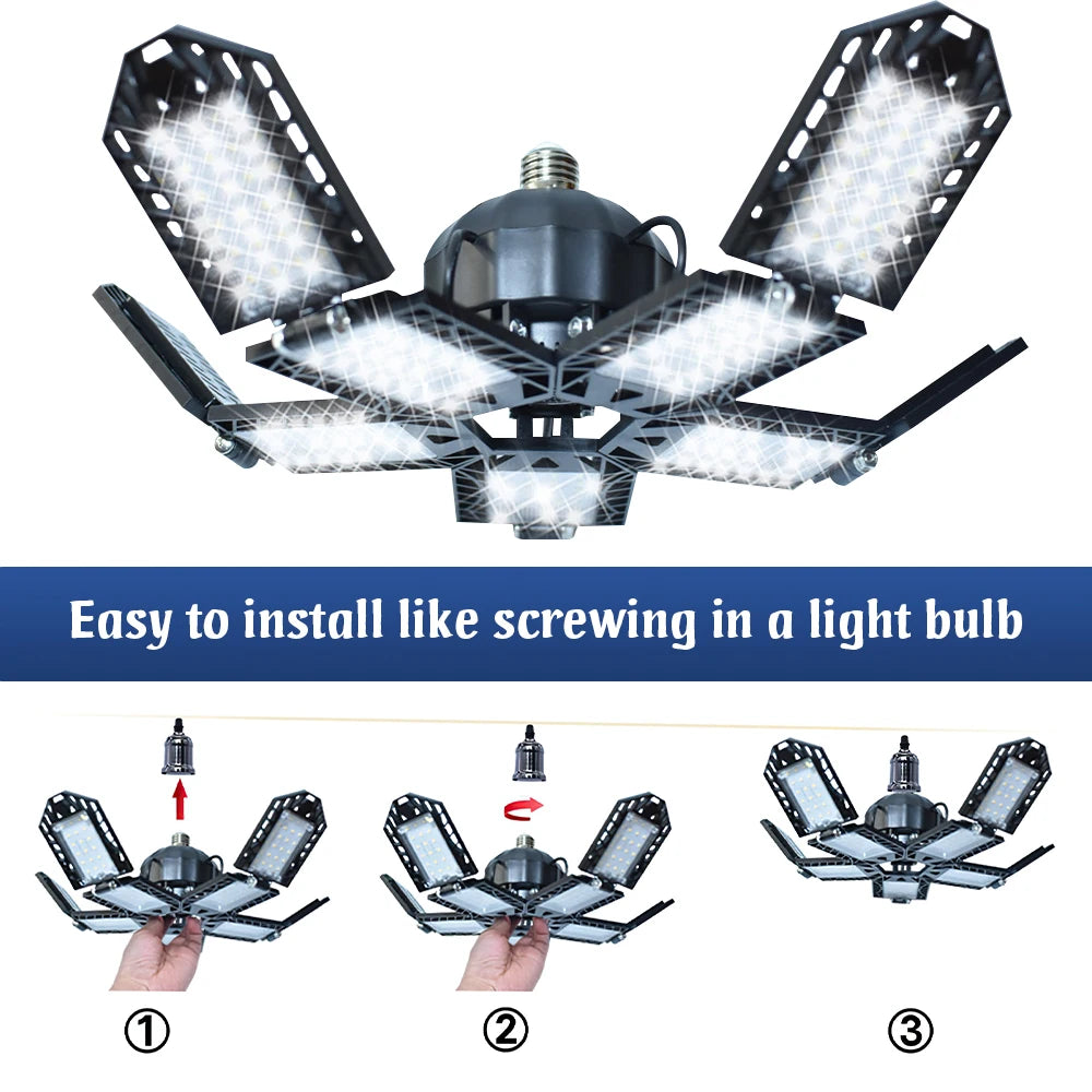 Ampoule LED multifacettes haute puissance, installation facile comme une ampoule classique, éclairage puissant et orientable