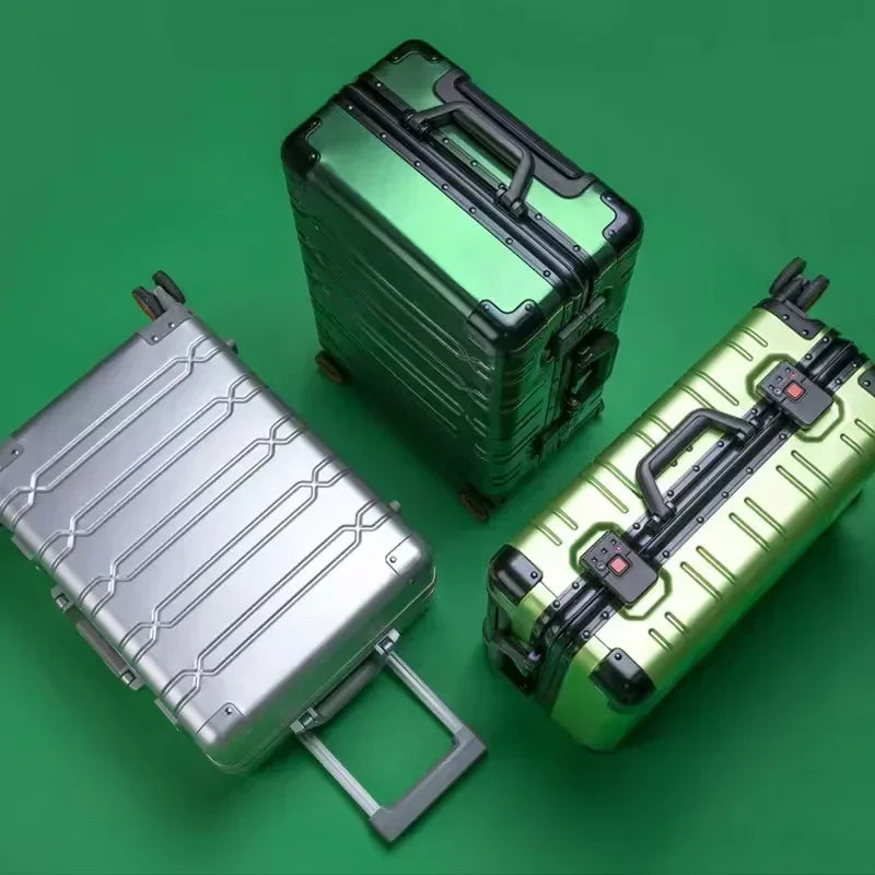 TravelTrolley bagages 20 ''valise de cabine à main sacs de voyage bagages roulants valise de voyage en alliage d'aluminium-magnésium