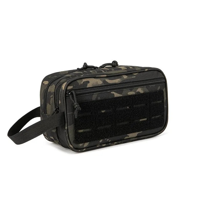Sac de toilette tactique HOMEFISH pour hommes, sac d'hygiène, pochettes Molle, petite trousse de toilette, trousse de rasage pour hommes, trousse de voyage, maquillage