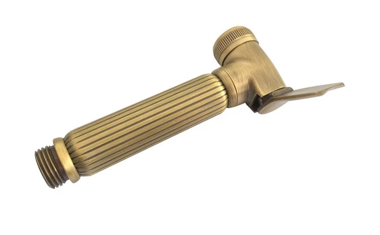 Ensemble de douche de bidet en laiton antique, pulvérisateur de bidet en cuivre, toilettes