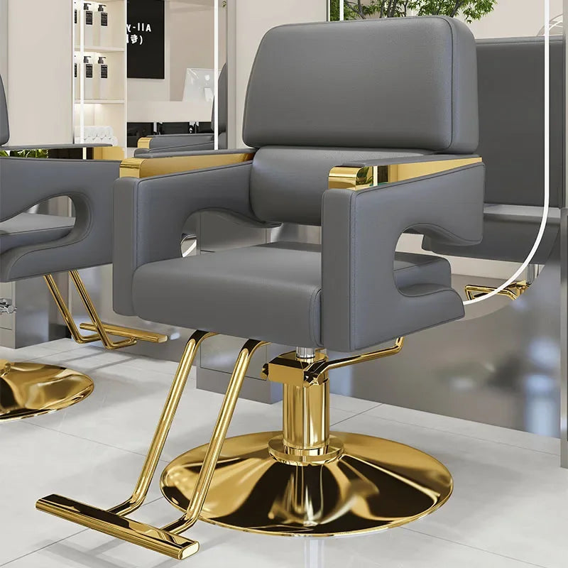 Chaise de barbier nordique moderne confortable Salon de luxe chaise de coiffeur ergonomique beauté meubles de cheveux Kapperstoel personnalisés