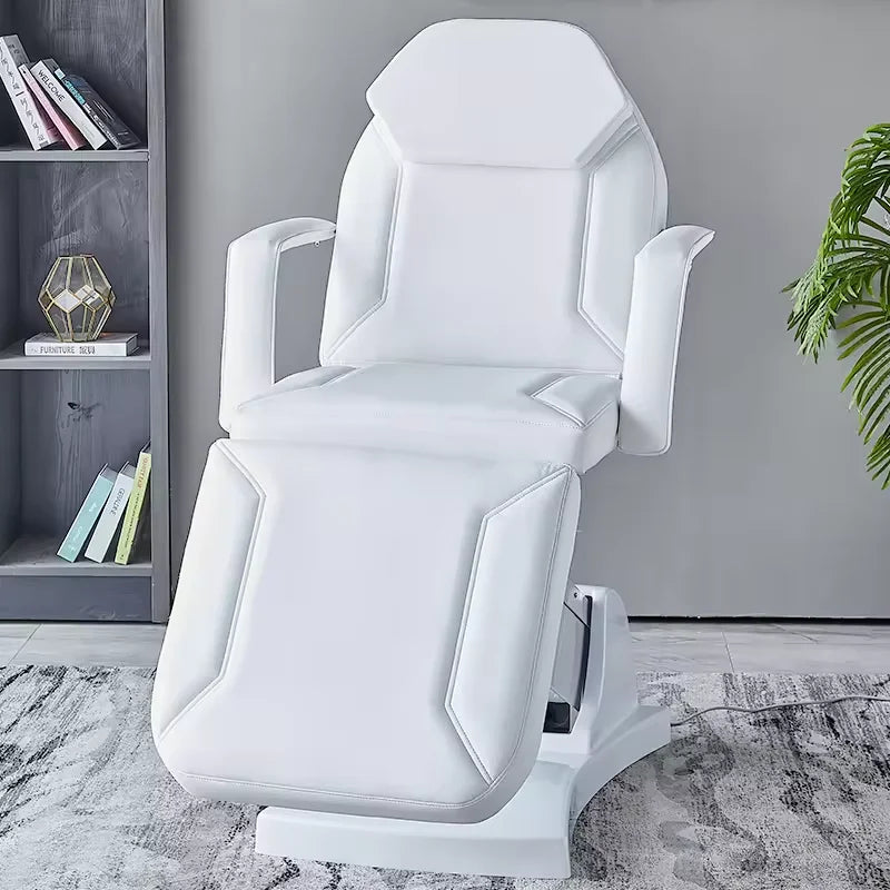 Table de massage électrique à 3 moteurs, fauteuil d'esthéticienne réglable, table de spa médical, table de massage, mobilier de salon de beauté pour extensions de cils