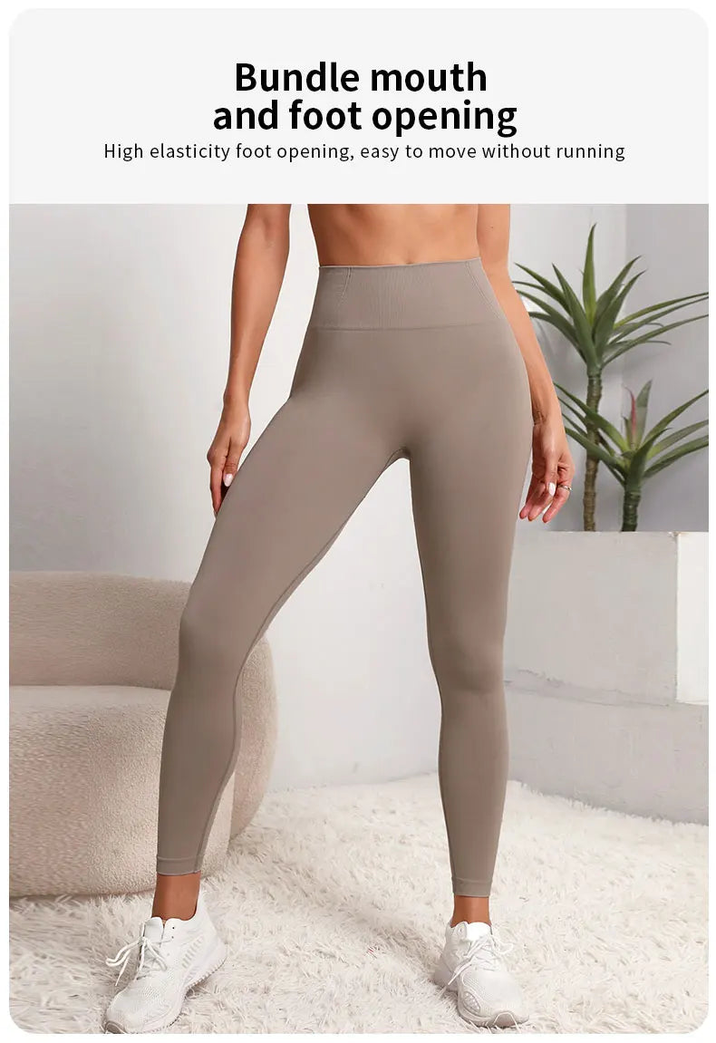 Leggings taille haute pour femmes, pantalon d'entraînement, contrôle du ventre, doux, extensible, confortable, Yoga, course à pied, sport
