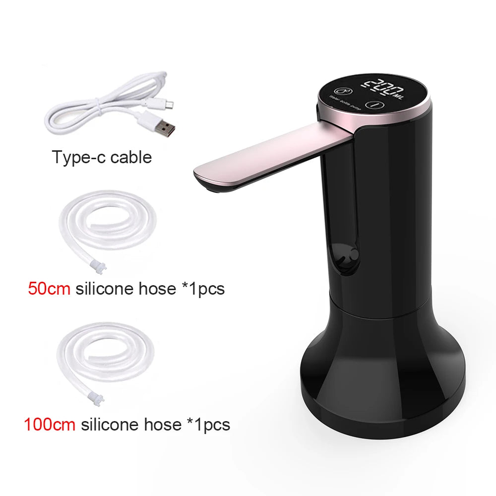 Pompe à eau électrique intelligente, pompe à eau automatique, distributeur d'eau potable aste, bouteille pliable, bureau, 19 litres