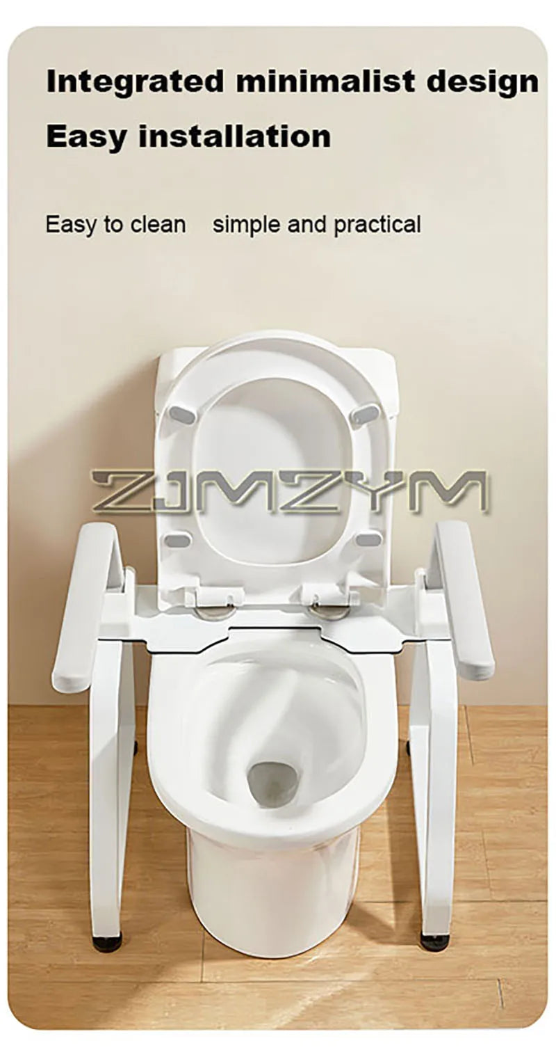 Main courante de toilette pour personnes âgées, sécurité antidérapante, étagère d'aide au salle de bain, siège de toilette, poignée pliable
