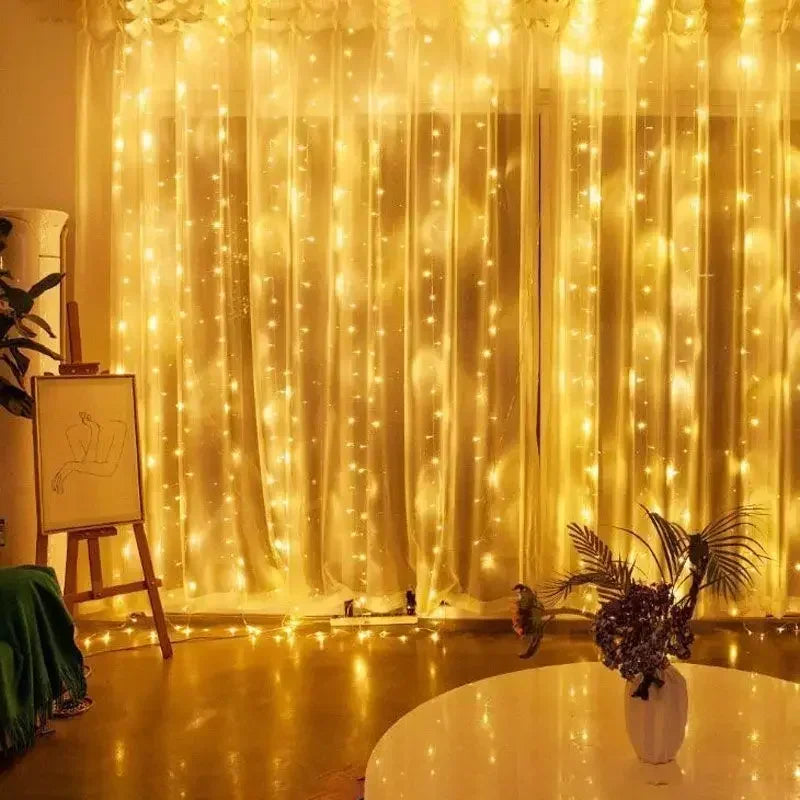 Guirlande lumineuse LED chaîne pour décoration intérieure, ambiance chaleureuse et festive