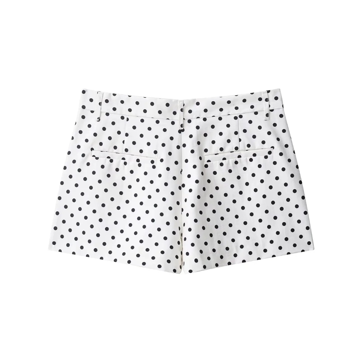 HH mode femmes à pois imprimé manteaux courts automne manches longues col roulé fermeture éclair avec poches cordon veste décontractée