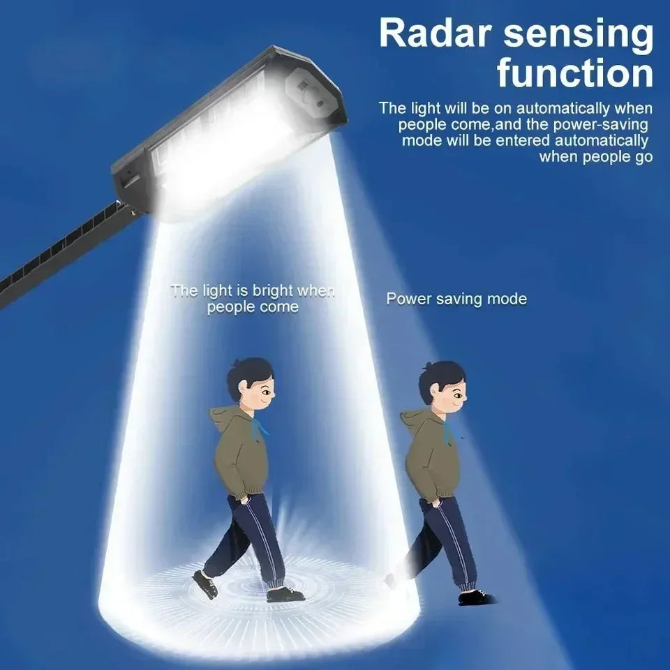 La plus récente lumière LED solaire 300000 LM lampe solaire extérieure de capteur de mouvement 4 modes étanche IP65 lumière solaire de jardin lanterne de cour de rue