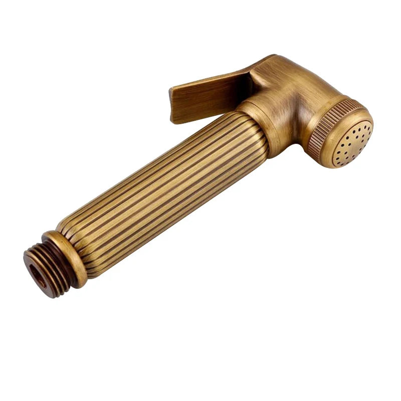 Ensemble de douche de bidet en laiton antique, pulvérisateur de bidet en cuivre, toilettes