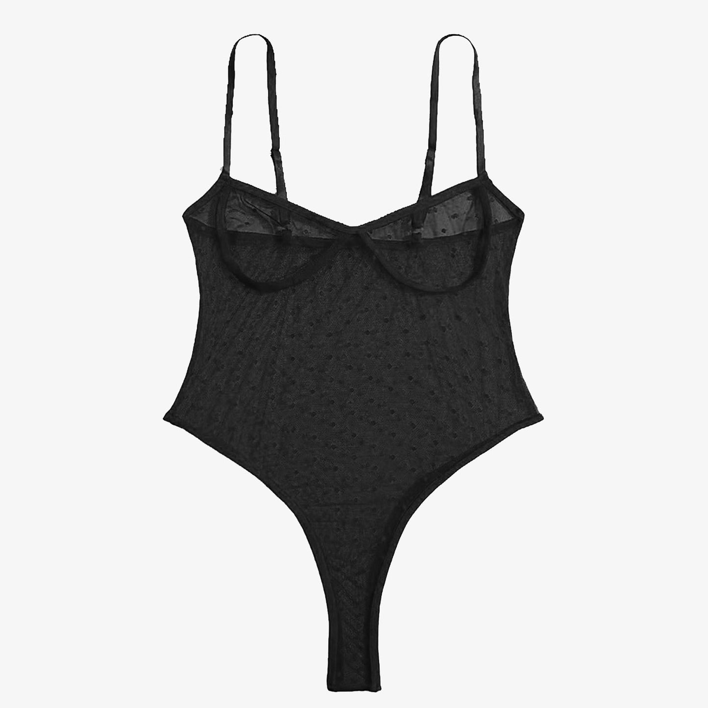 Nuisette dos nu en maille à lacets pour femmes, sous-vêtements sexy, costume de batterie, nuisette transparente en peluche, vêtements de nuit en filet de pêche, pyjamas avec anneau en acier