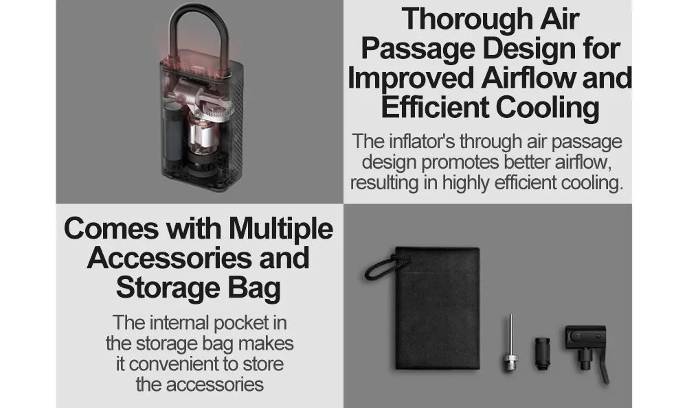Nouveau compresseur d'air gonflable MIJIA 2D 2000mAh, pompe à air portable 2D pour vélo, voiture, moto, ballon CN