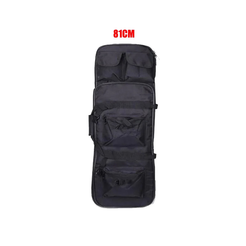 Sac de transport noir 81 cm pour équipement high-tech, compartiments multiples et sangles de fixation