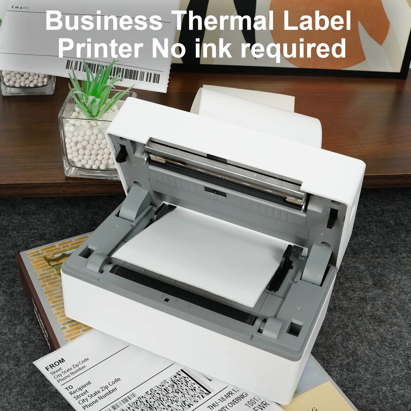 Imprimante thermique sans encre pour étiquettes et colis, idéale bureau ou e-commerce