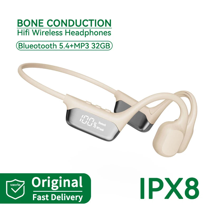 Écouteurs à Conduction osseuse, casque d'écoute étanche IPX8 pour la natation, nouveau casque de Sport sans fil Bluetooth MP3 32 go de RAM Hifi stéréo