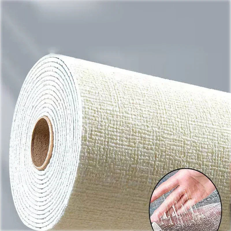 50cmX2.8M/10m lin 3D mousse auto-adhésive couleur unie PVC épaissi imperméable fond mur rénovation papier peint autocollant mural
