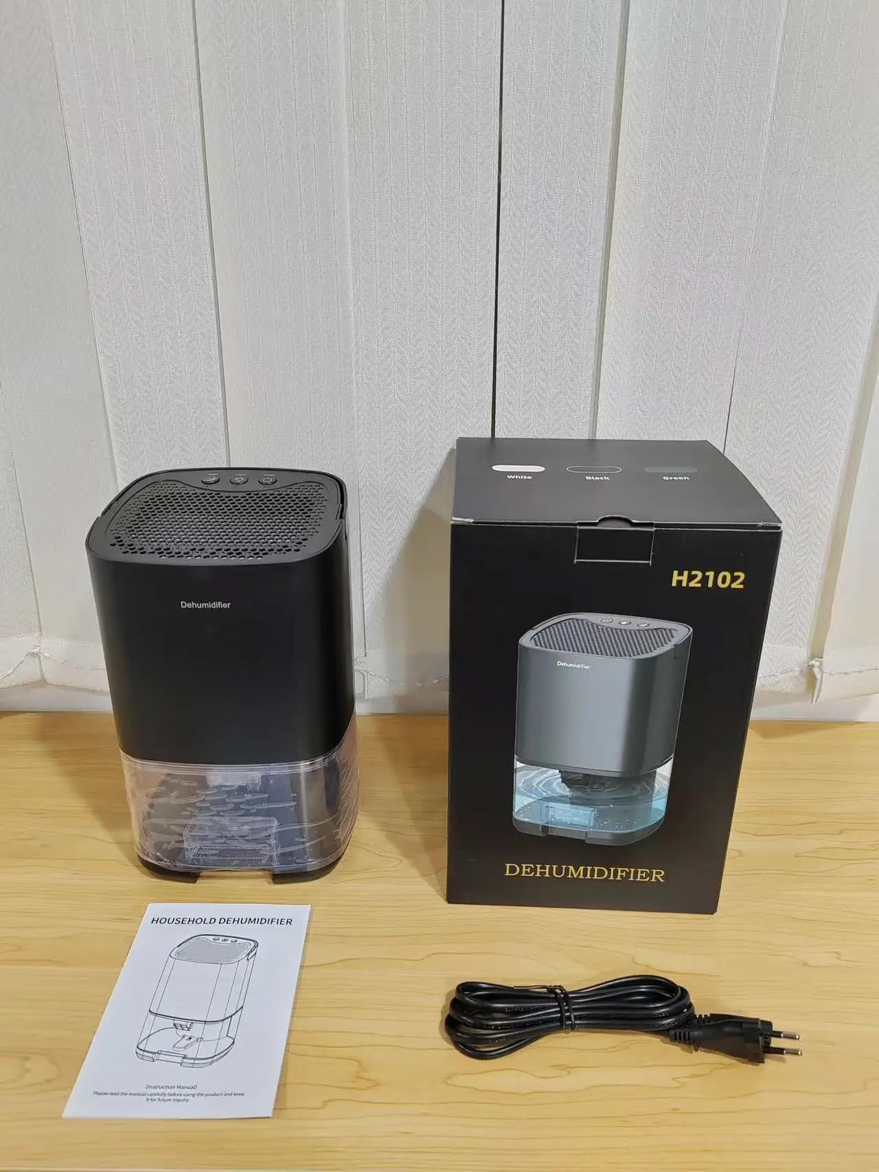Déshumidificateur d'air portable silencieux Homefish, absorbeur d'humidité, pour la maison, la chambre, le bureau, la cuisine, sécheur d'air, désodorisant, prise EU/US