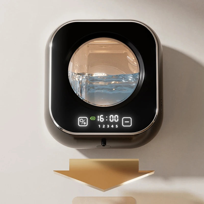 Distributeur de savon automatique mural, grande capacité, capteur Rechargeable sans contact, cuisine avec nettoyage intelligent LED