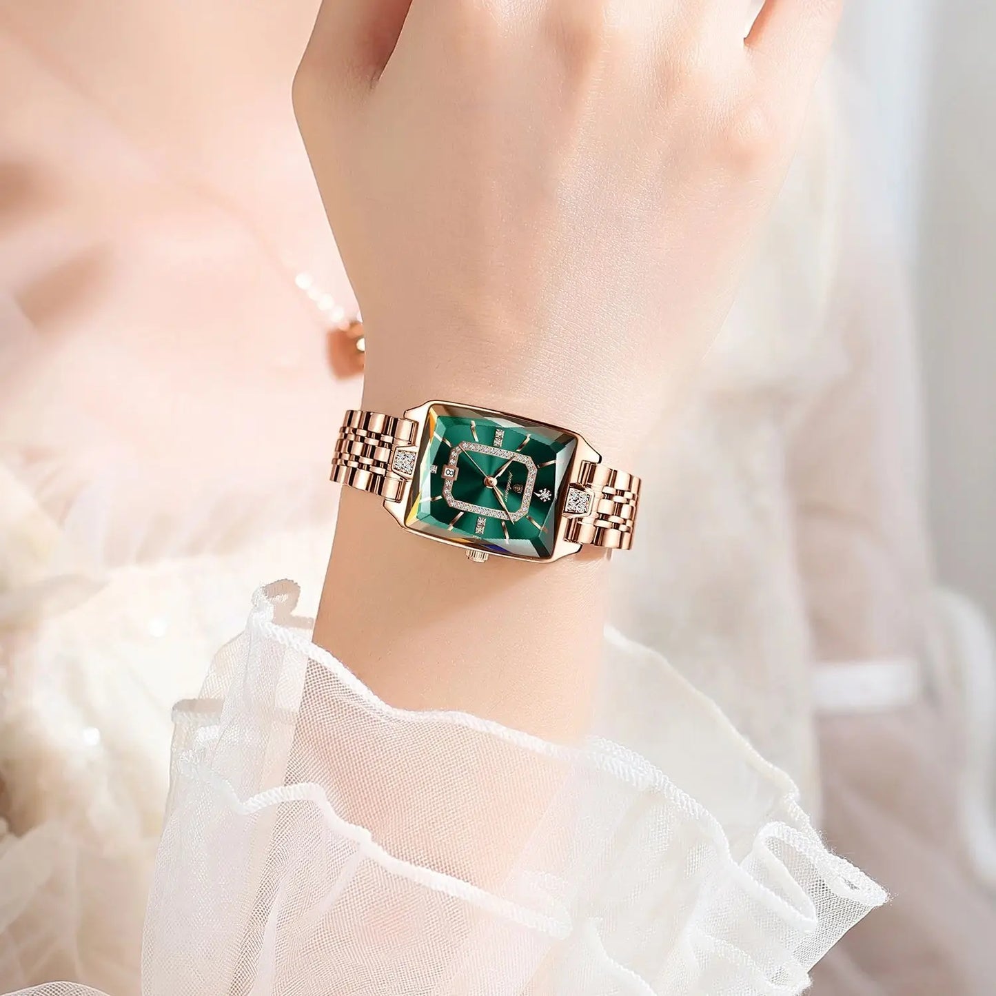 POEDAGAR luxe femme montre étanche Date haute qualité décontracté dames montre-bracelet en acier inoxydable Quartz élégant femmes montres