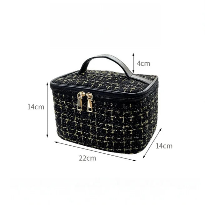 Nouvelle Trousse de Maquillage Portable pour Femme, Style Parfumé, Simple et Tendance, Grande Capacité, pour le Maquillage et les Voyages