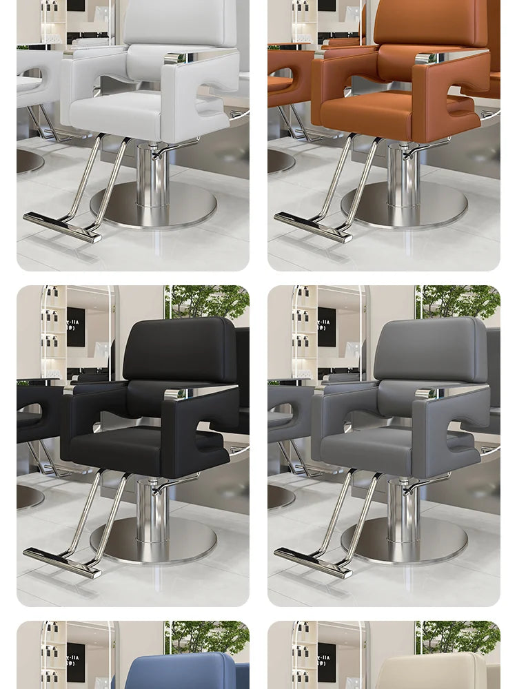 Chaise de barbier nordique moderne confortable Salon de luxe chaise de coiffeur ergonomique beauté meubles de cheveux Kapperstoel personnalisés