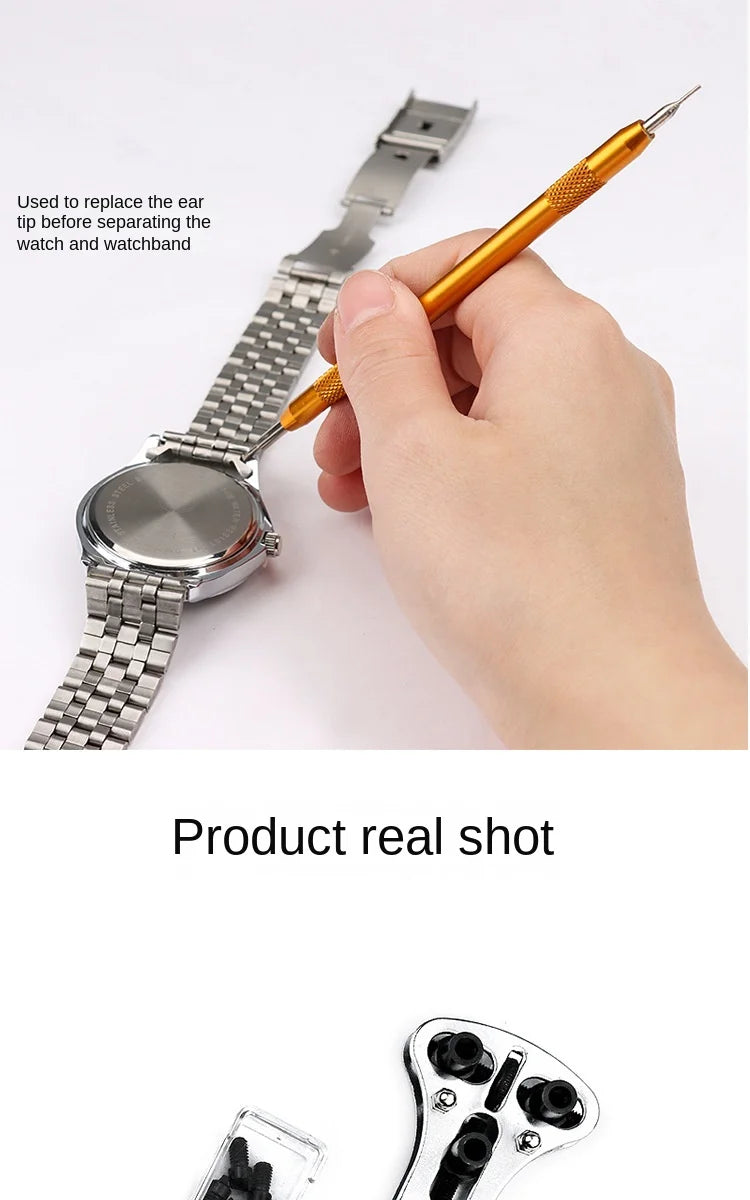 Outils de réparation d'entretien de montres, réglage des sangles de montre, remplacement de 24.com 147 pièces, démontage et installation
