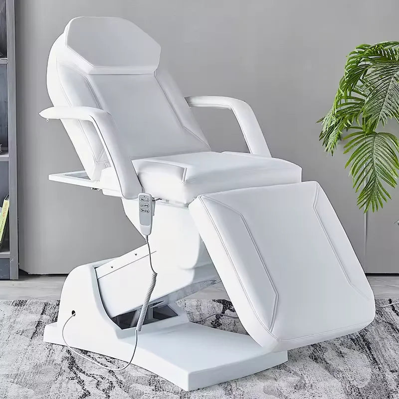 Table de massage électrique à 3 moteurs, fauteuil d'esthéticienne réglable, table de spa médical, table de massage, mobilier de salon de beauté pour extensions de cils