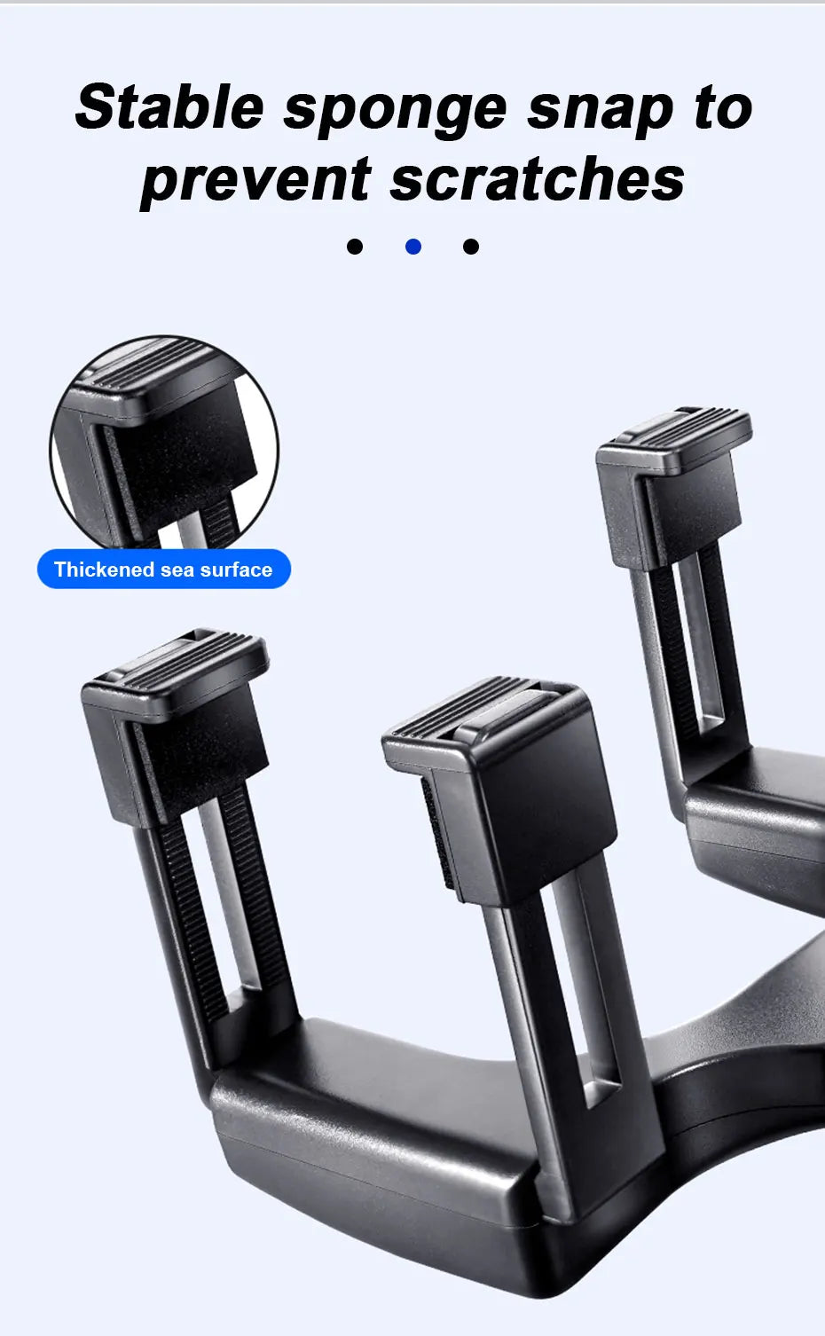 SEAMETAL-Support de téléphone pour rétroviseur de voiture, réglage de la rotation libre, pince stable, support de téléphone pour smartphone, navigation rapide, ket