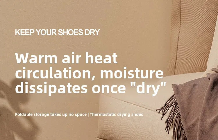 Sèche-chaussures pliable à température constante, air chaud, surpoids de vache, élimine les mauvaises odeurs, synchronisation, nouveau
