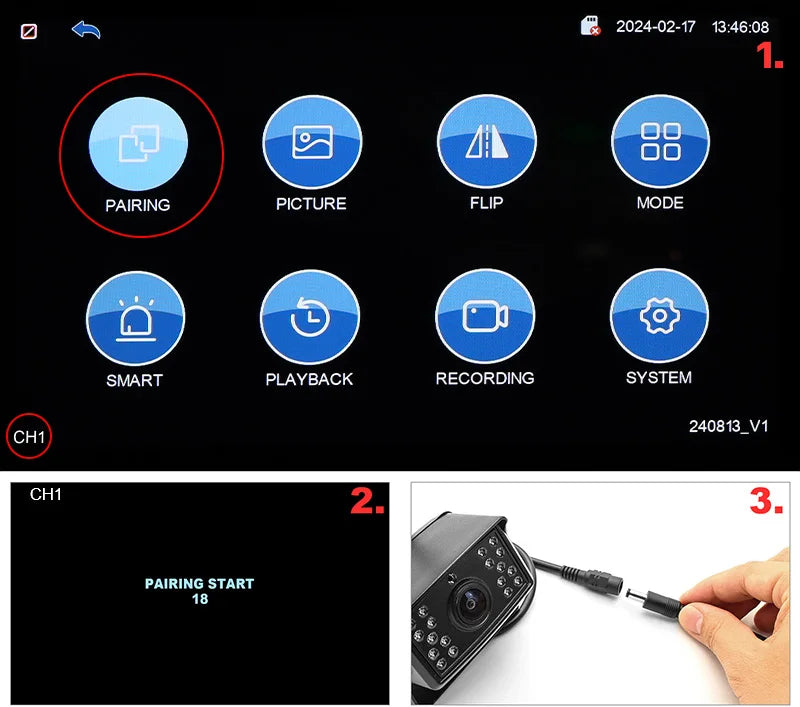 GreenYi 10 pouces AHD numérique sans fil écran tactile DVR enregistrement caméra IR WiFi 4CH moniteur de voiture pour camion/remorque/Bus/RV/SUV